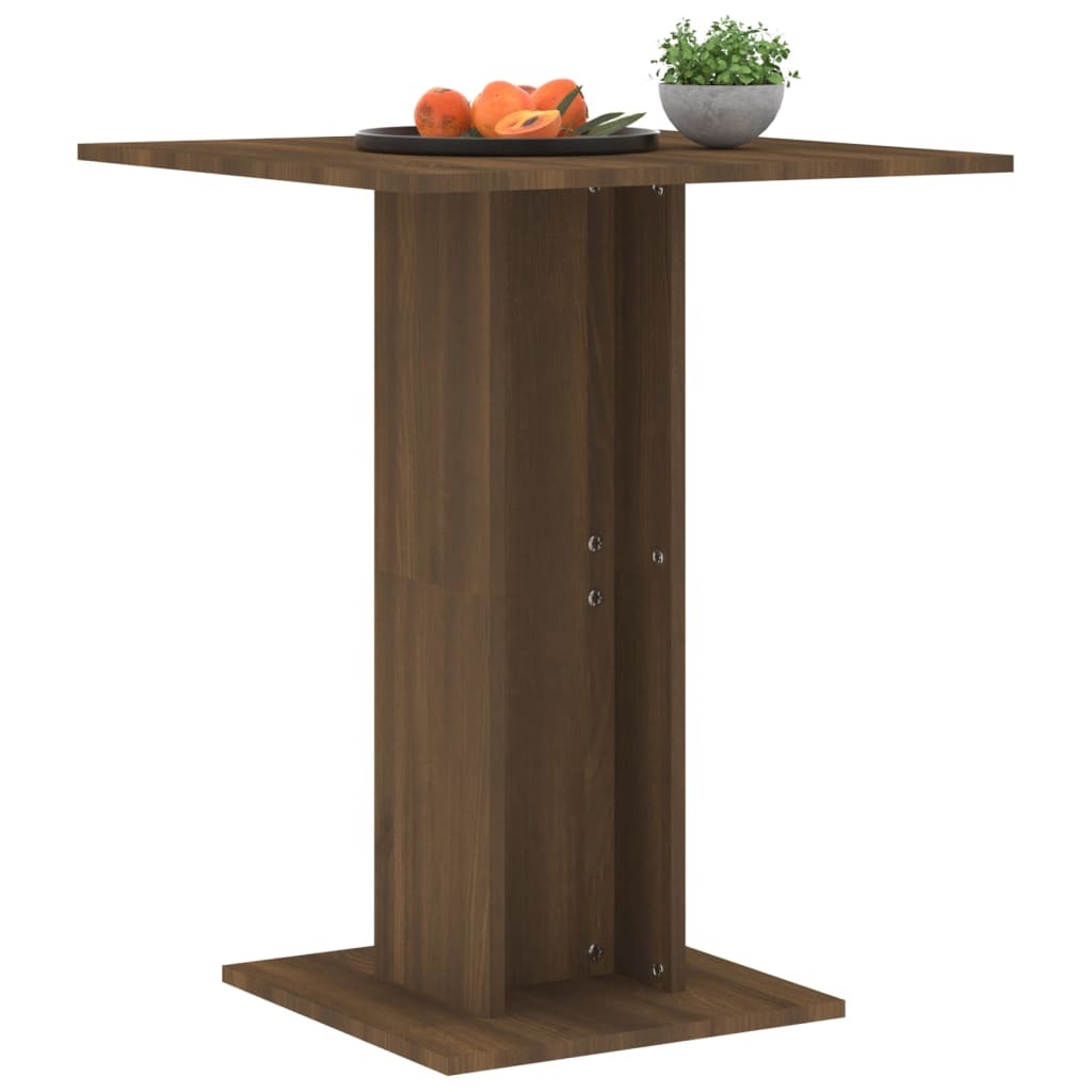 Bistro Table Brown oak Engineered wood Small Durable
