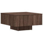 Coffee Table Brown Oak Engineered Wood 23.6 in Durable Square