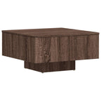 Coffee Table Brown Oak Engineered Wood 23.6 in Durable Square