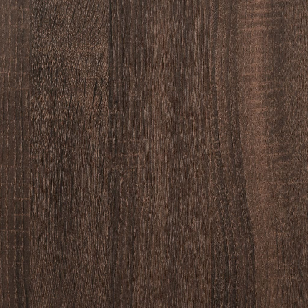 Coffee Table Brown Oak Engineered Wood 23.6 in Durable Square