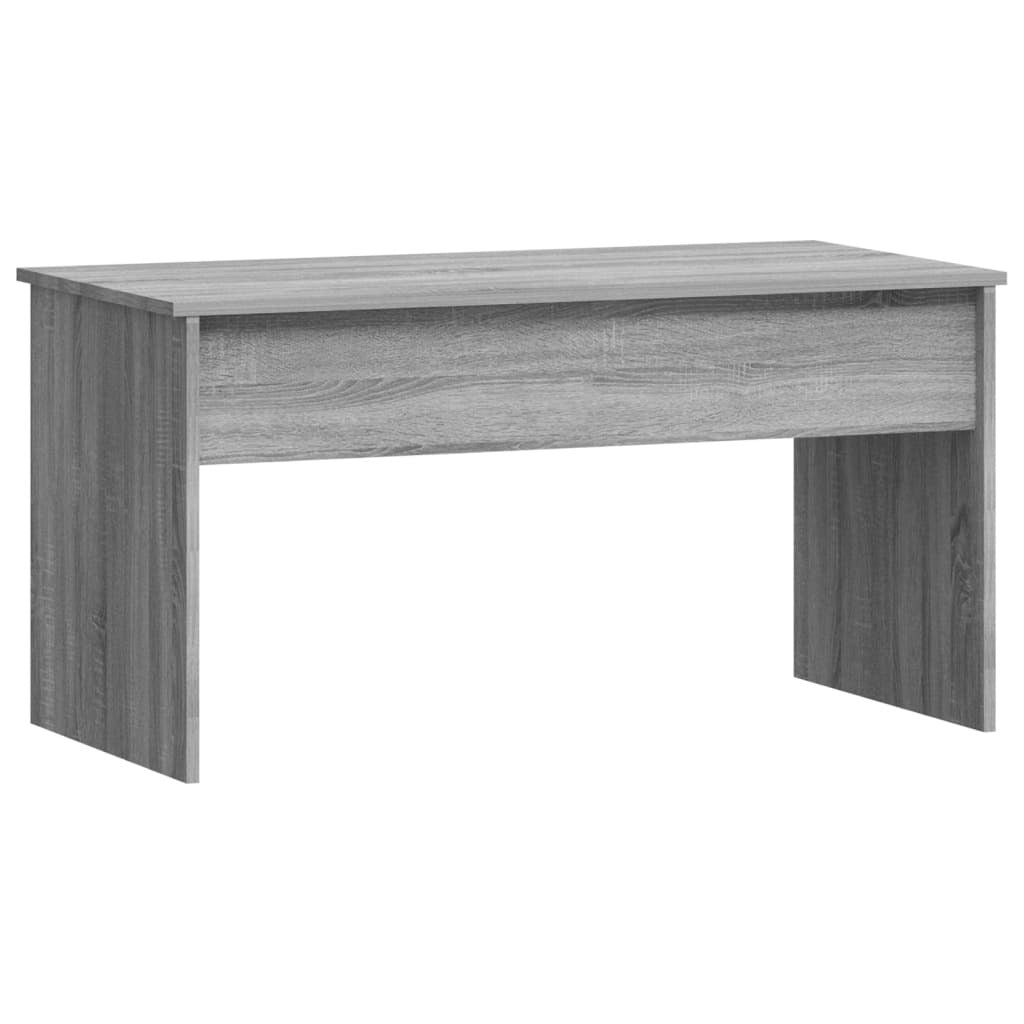 Coffee Table Grey Sonoma Engineered Wood Standard Sliding Top