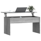 Coffee Table Grey Sonoma Engineered Wood Standard Sliding Top