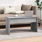 Coffee Table Grey Sonoma Engineered Wood Standard Sliding Top