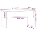 Coffee Table Grey Sonoma Engineered Wood Standard Sliding Top