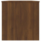 Coffee Table Brown Oak Engineered Wood Medium Storage