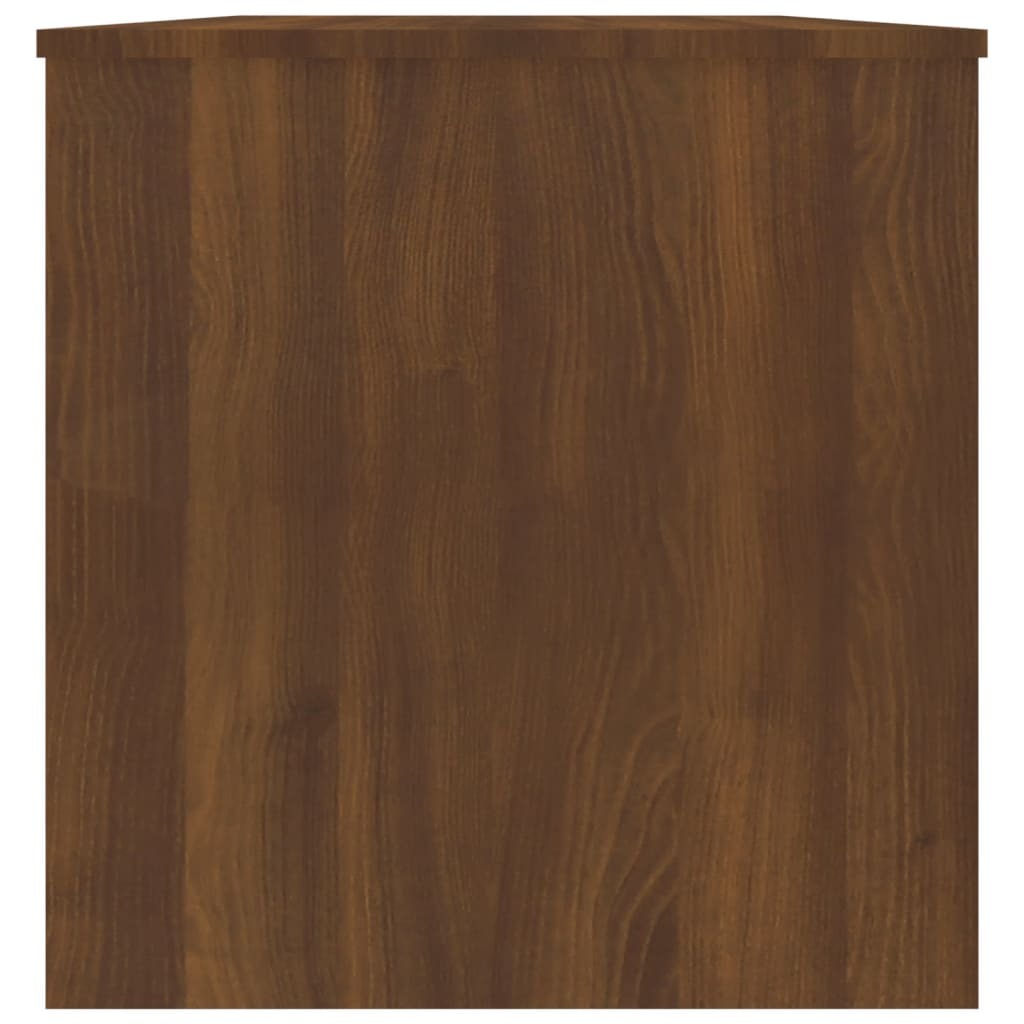 Coffee Table Brown Oak Engineered Wood Medium Storage