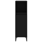 Bathroom Cabinet Black Engineered wood, Metal Standard