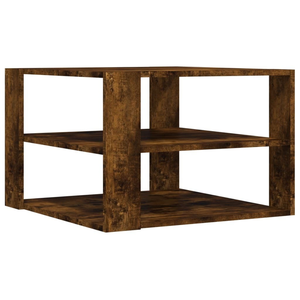 Coffee Table Smoked Oak Engineered Wood Small Coffee Table