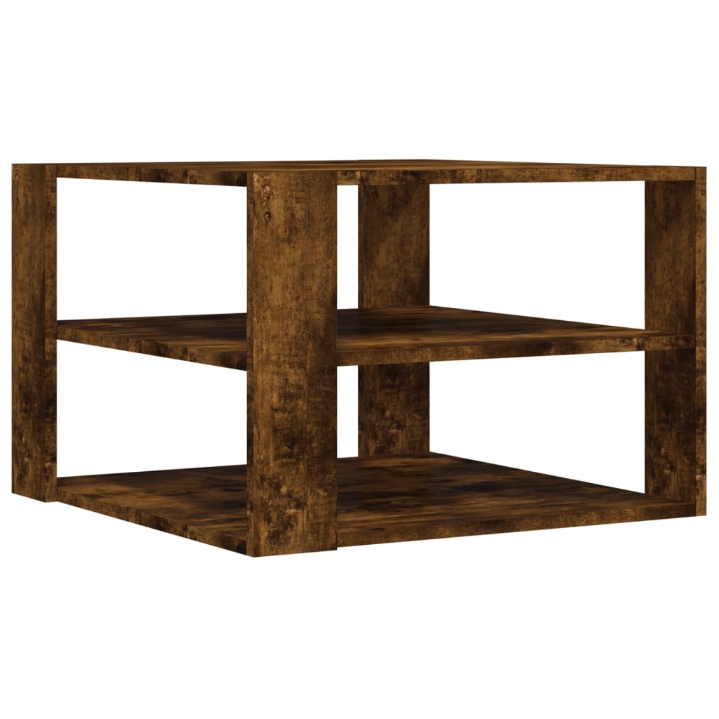 Coffee Table Smoked Oak Engineered Wood Small Coffee Table