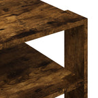 Coffee Table Smoked Oak Engineered Wood Small Coffee Table