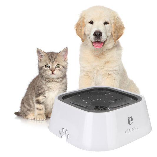 1.5L Anti-Overflow Pet Water Bowl – Slow Water Feeder & Floating Dispenser for Cats & Dogs