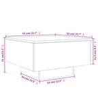 Coffee Table Smoked oak Engineered wood Low-style Durable