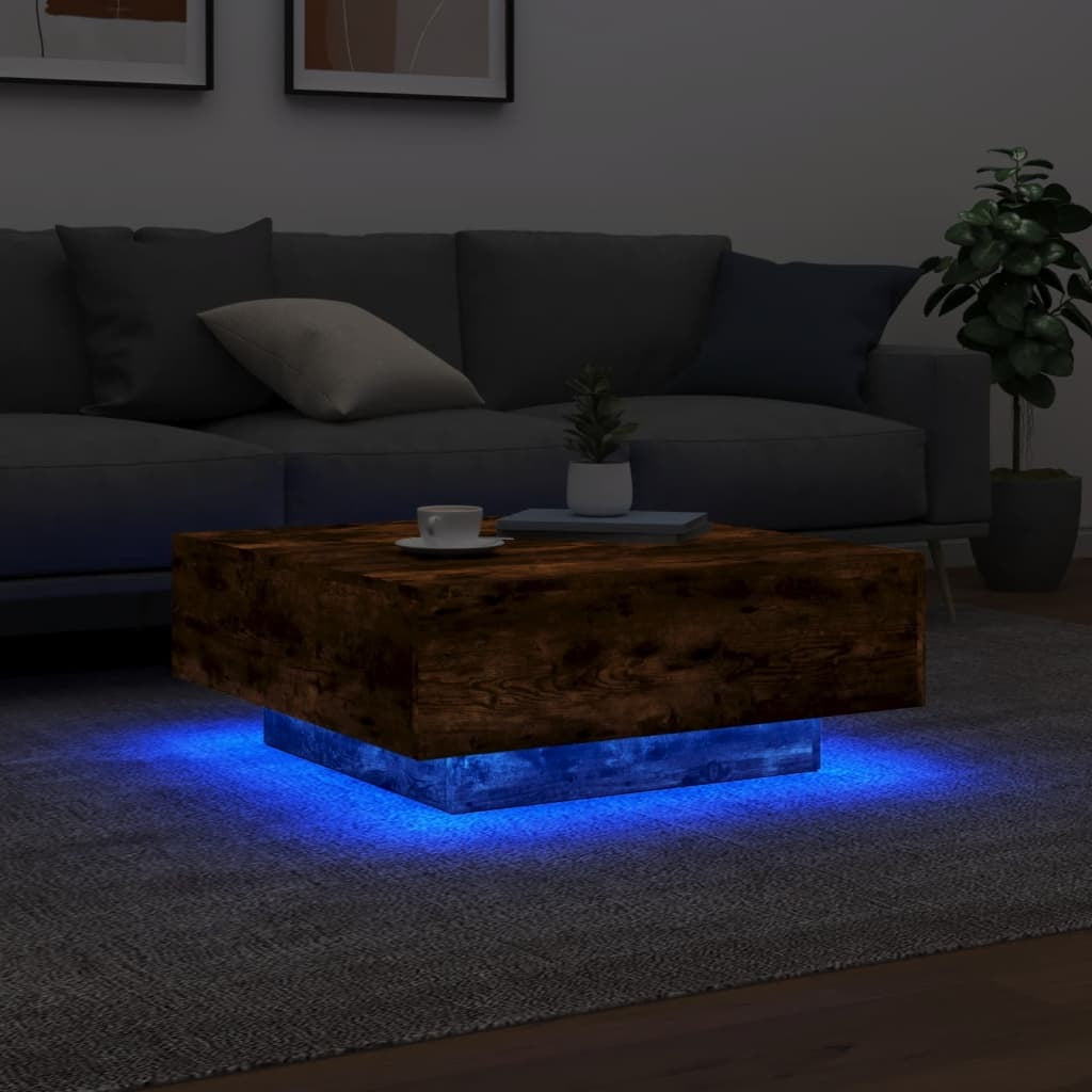 Coffee Table Smoked Oak Engineered wood Medium Coffee Table