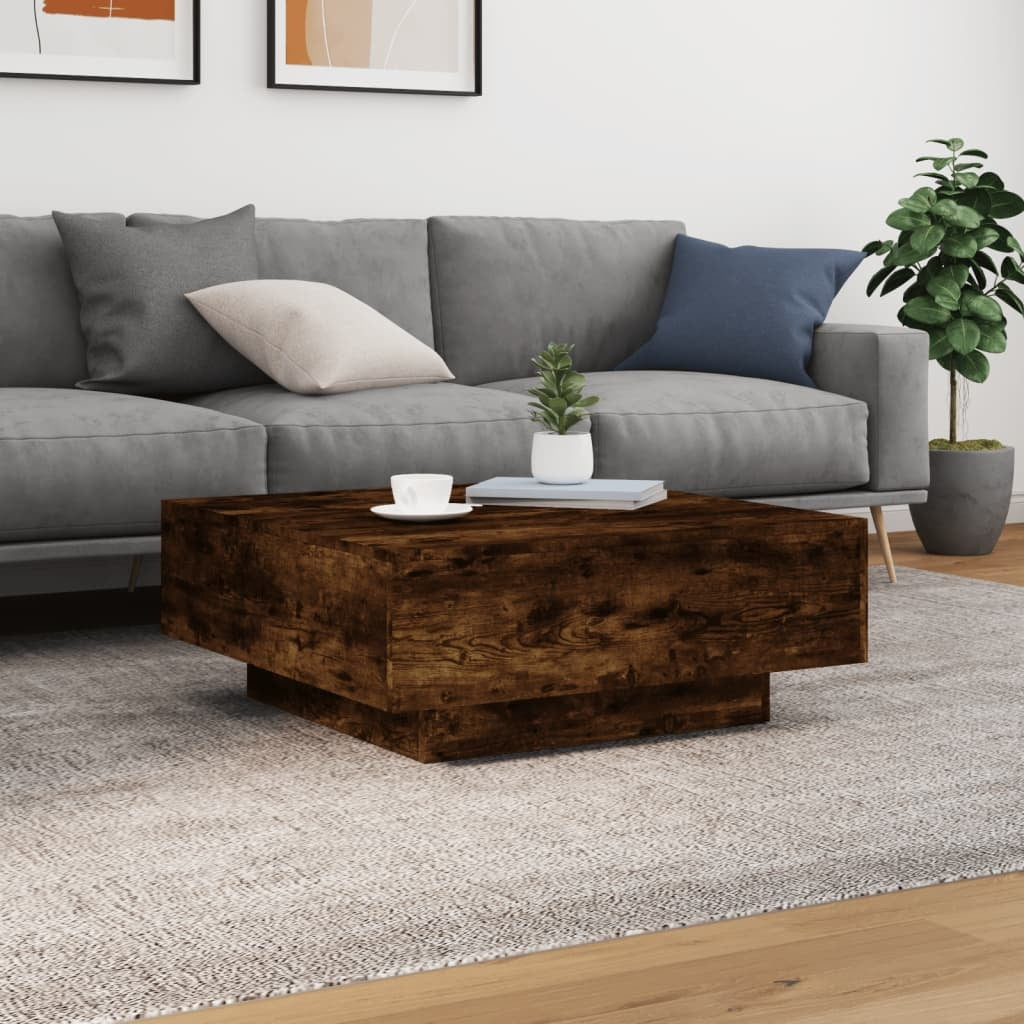 Coffee Table Smoked Oak Engineered wood Medium Coffee Table