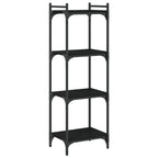 Bookcase Black Engineered wood and metal Medium Bookcase