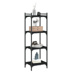 Bookcase Black Engineered wood and metal Medium Bookcase