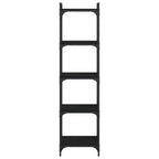 Bookcase Black Engineered wood and metal Medium Bookcase