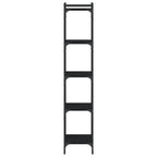 Bookcase Black Engineered wood and metal Medium Bookcase