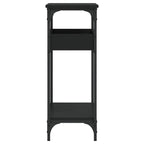 Console Table Black Engineered wood 29.5 x 11.4 x 29.5 in