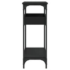 Console Table Black Engineered wood 39.4 in x 11.4 in x 29.5 in