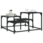 Coffee Table Black Engineered wood, Metal Medium Industrial