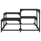 Coffee Table Black Engineered wood, Metal Medium Industrial