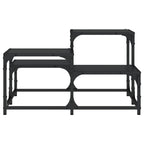 Coffee Table Black Engineered wood, Metal Medium Industrial