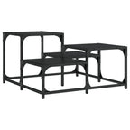 Coffee Table Black Engineered wood, Metal Medium Industrial