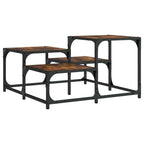 Coffee Table Smoked oak Engineered wood, metal Medium