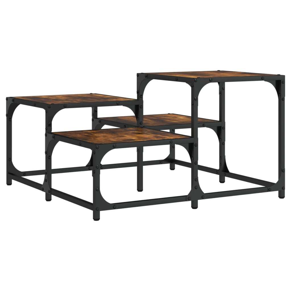 Coffee Table Smoked oak Engineered wood, metal Medium