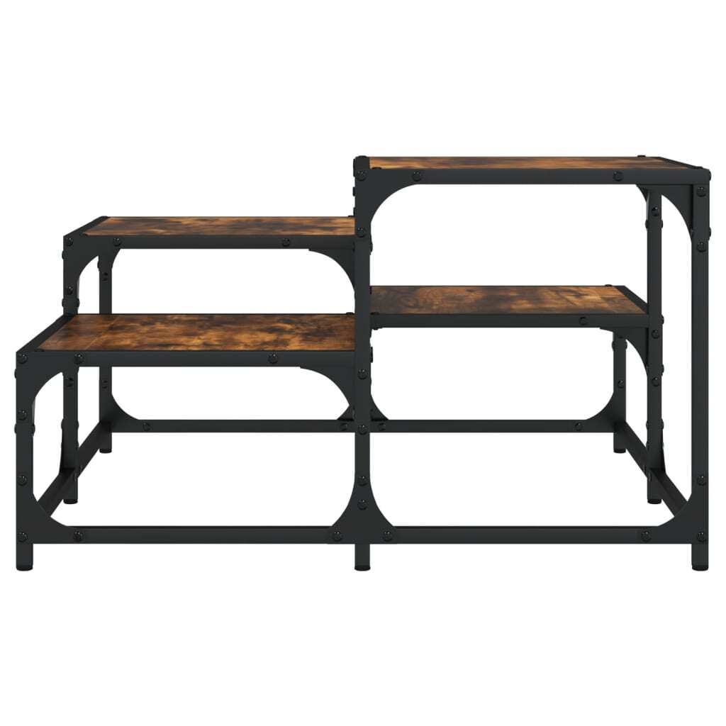 Coffee Table Smoked oak Engineered wood, metal Medium