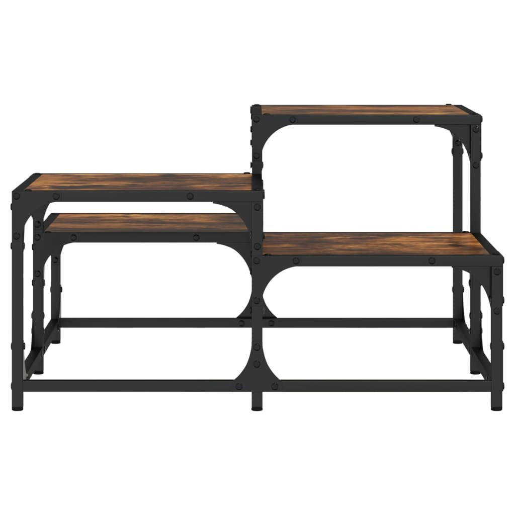 Coffee Table Smoked oak Engineered wood, metal Medium