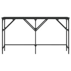 Console Table Black Engineered wood 55.1 x 11.4 x 29.5 in