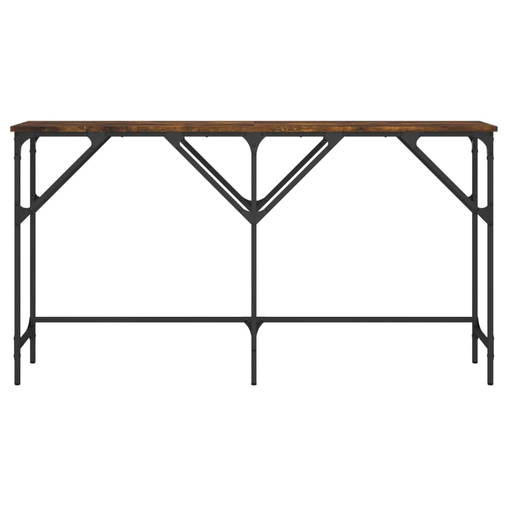 Console Table Smoked oak Engineered wood Narrow console