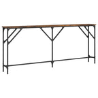Console Table Smoked Oak Engineered Wood Extra Long