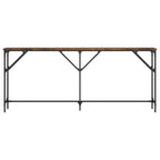 Console Table Smoked Oak Engineered Wood Extra Long