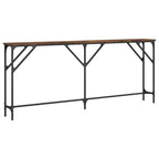 Console Table Smoked Oak Engineered Wood Extra Long