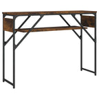Console Table Smoked oak Engineered wood, metal