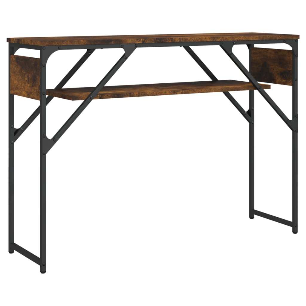 Console Table Smoked oak Engineered wood, metal