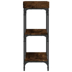 Console Table Smoked Oak Engineered wood, Metal Medium