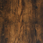 Bookcase Smoked Oak Engineered wood, Metal 3-Tier Adjustable Feet