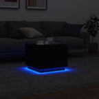 Coffee Table Black Engineered wood 19.7 in x 19.7 in x 15.7 in