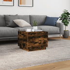 Coffee Table Smoked Oak Engineered Wood Medium Coffee Table