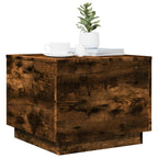 Coffee Table Smoked Oak Engineered Wood Medium Coffee Table