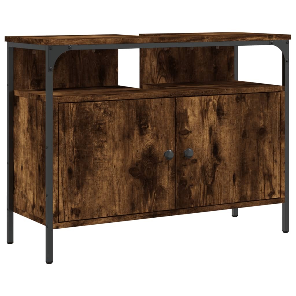 Bathroom Sink Cabinet Smoked oak Engineered wood