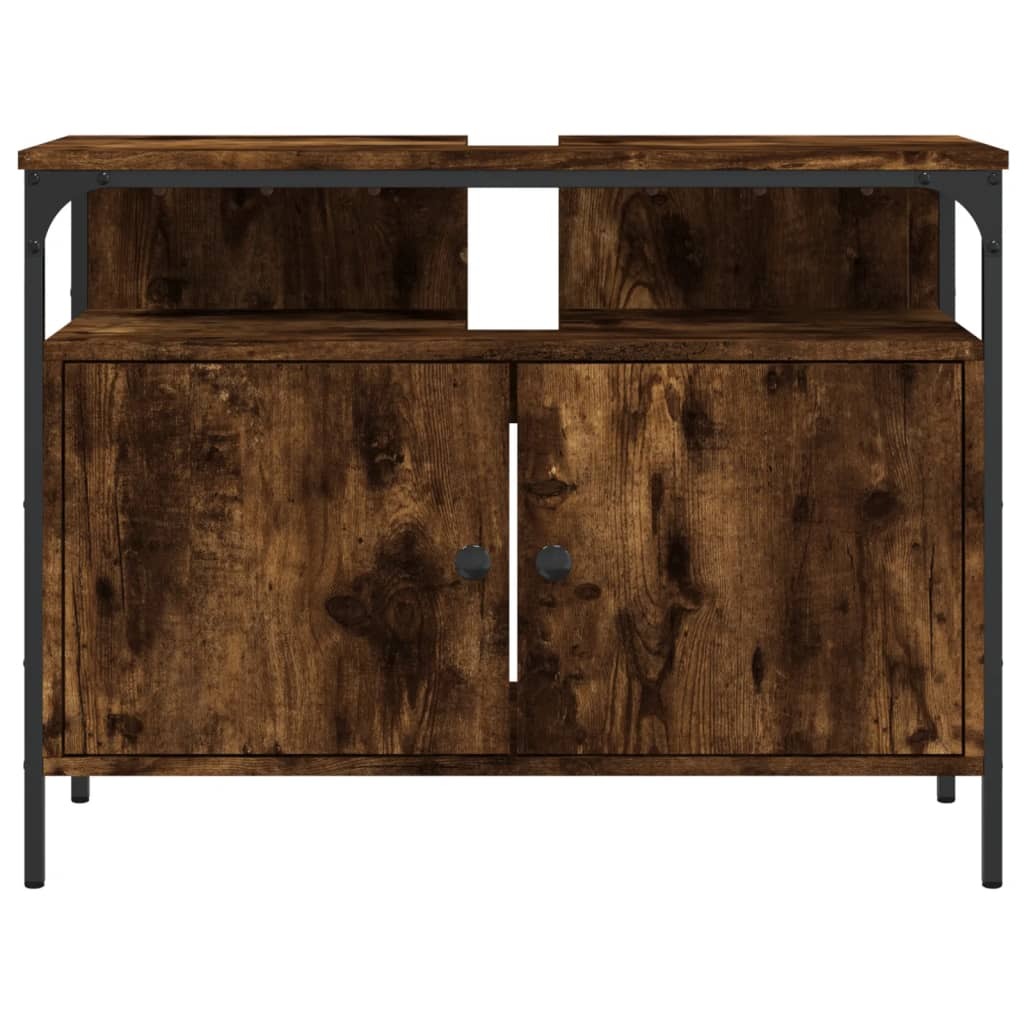 Bathroom Sink Cabinet Smoked oak Engineered wood