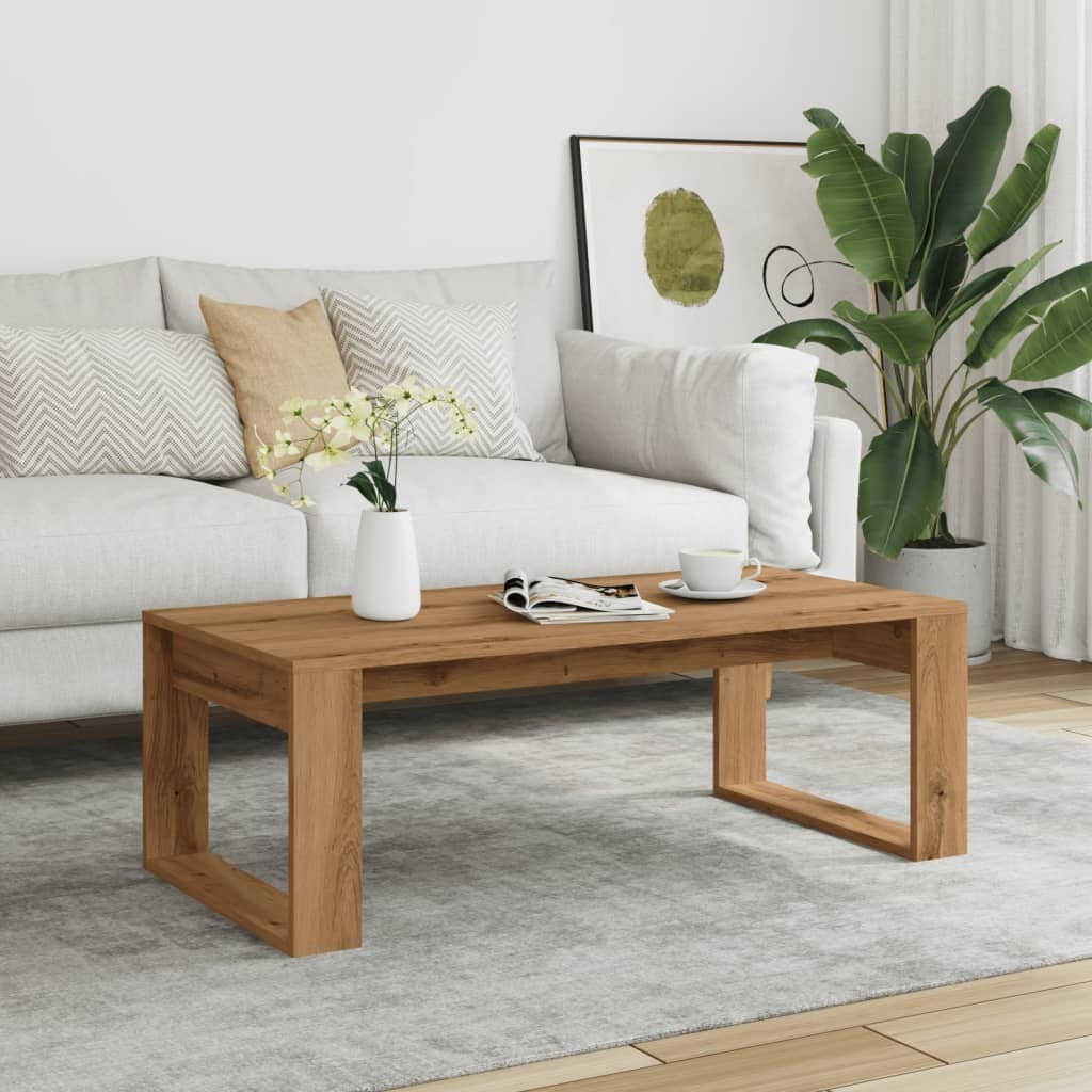 Coffee Table Artisan Oak Engineered Wood Medium Durable