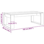 Coffee Table Artisan Oak Engineered Wood Medium Durable
