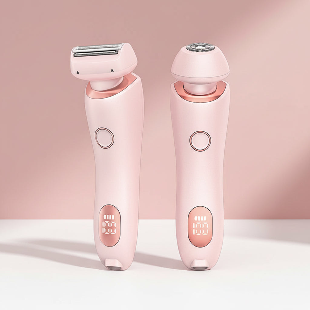 2-in-1 USB Rechargeable Hair Removal Epilator & Trimmer Women’s Face, Body, Legs, Bikini & Armpit