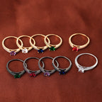 Colorful Zircon Elegant Statement Ring – Women's Fashion Jewelry